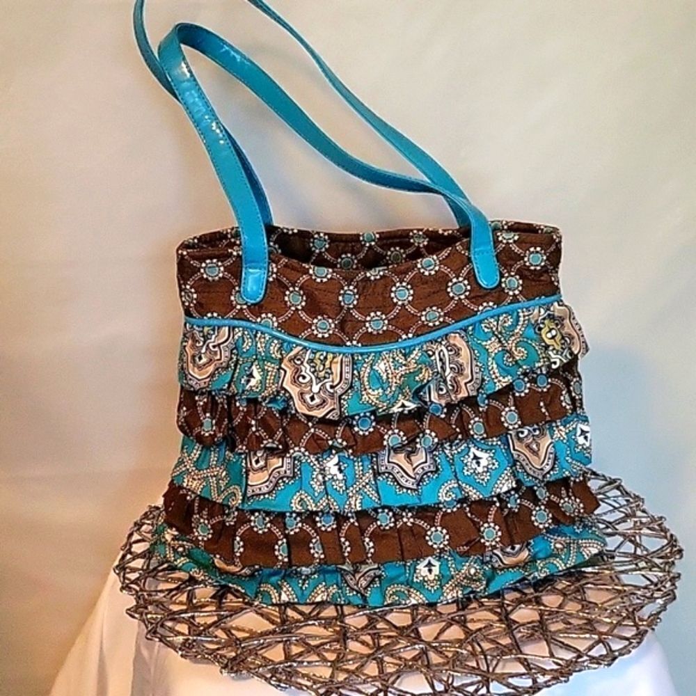 Vera Bradley cha-cha totally turquoise bag vintage Great condition